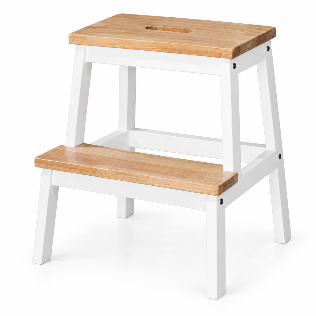 Step Stool - Natural + White