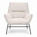 Teddy Lounge Chair - Beige Fabric