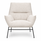 Teddy Lounge Chair - Beige Fabric