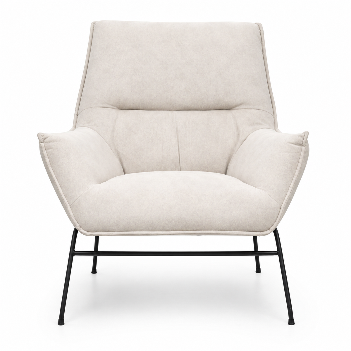 Teddy Lounge Chair - Beige Fabric