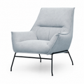 Teddy Lounge Chair - Light Grey Fabric