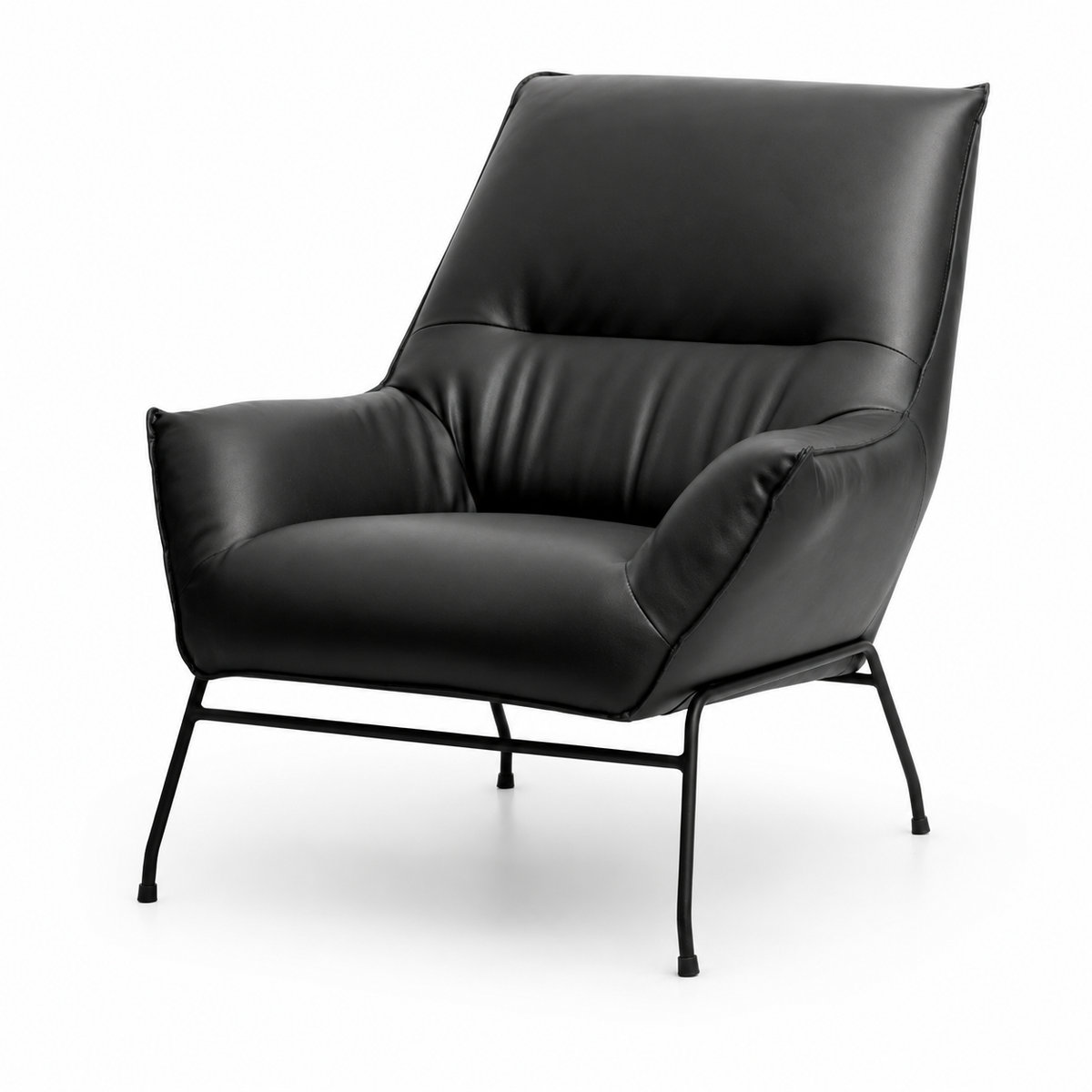 Teddy Lounge Chair - Black PU