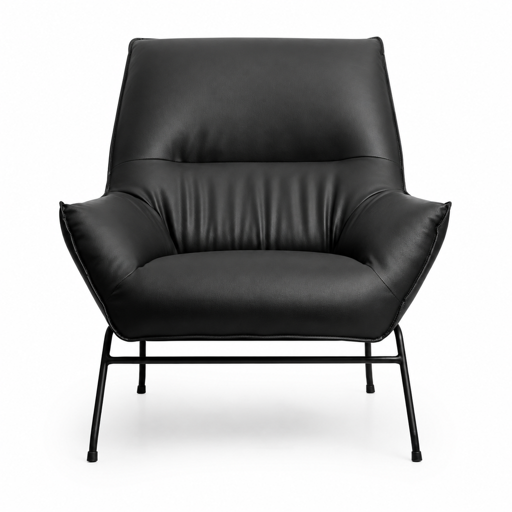 Teddy Lounge Chair - Black PU