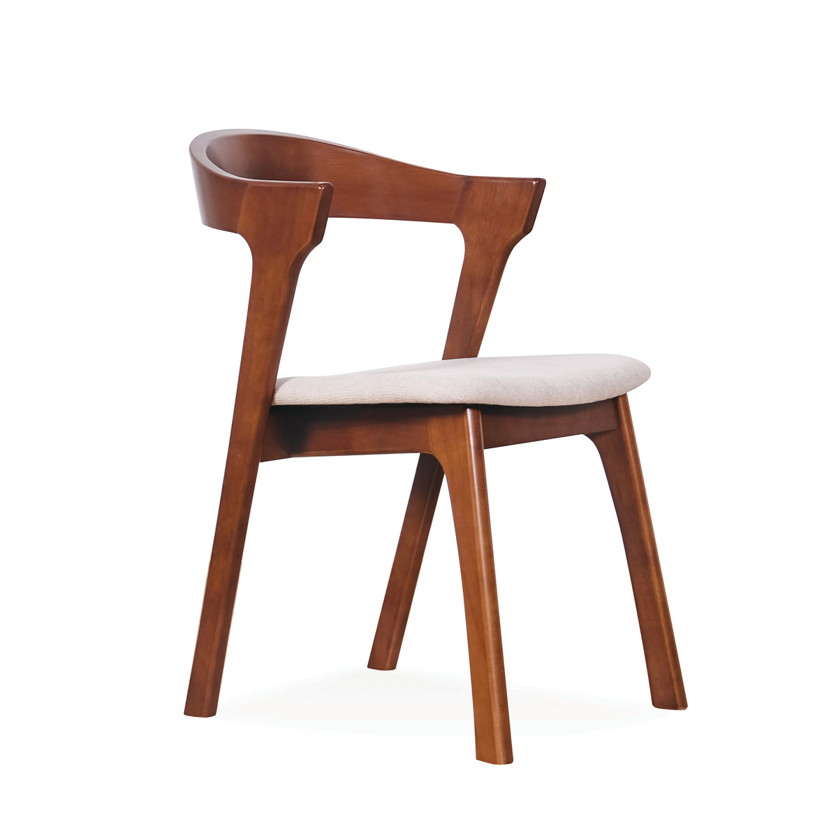 Una Dining Chair - Medium Brown