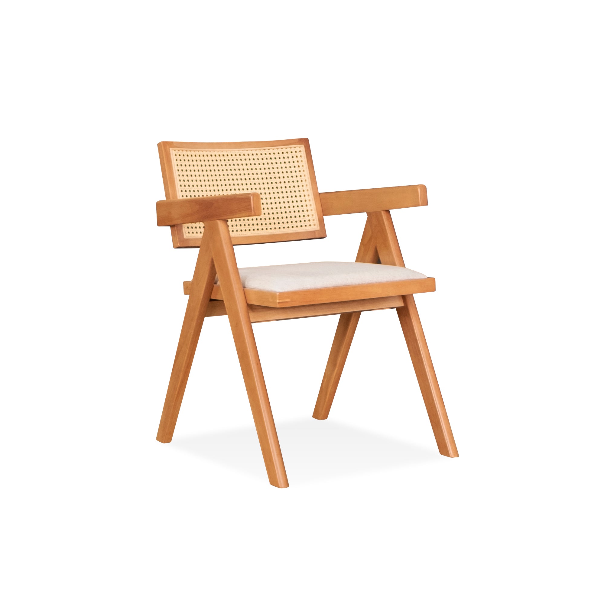 Velentina Arm Chair (Cushion Seat) - Light Walnut