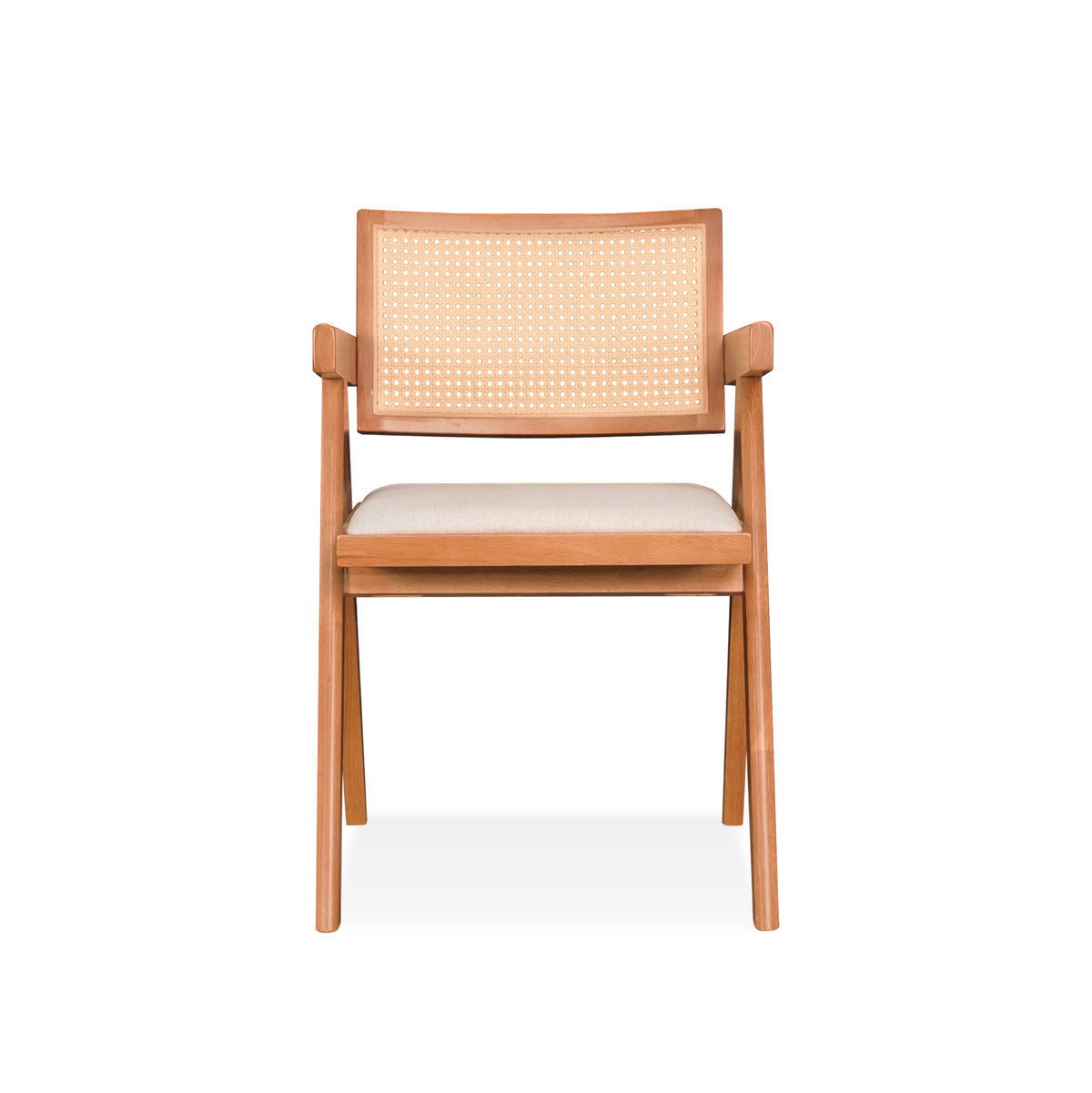 Velentina Arm Chair (Cushion Seat) - Light Walnut