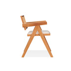 Velentina Arm Chair (Cushion Seat) - Light Walnut