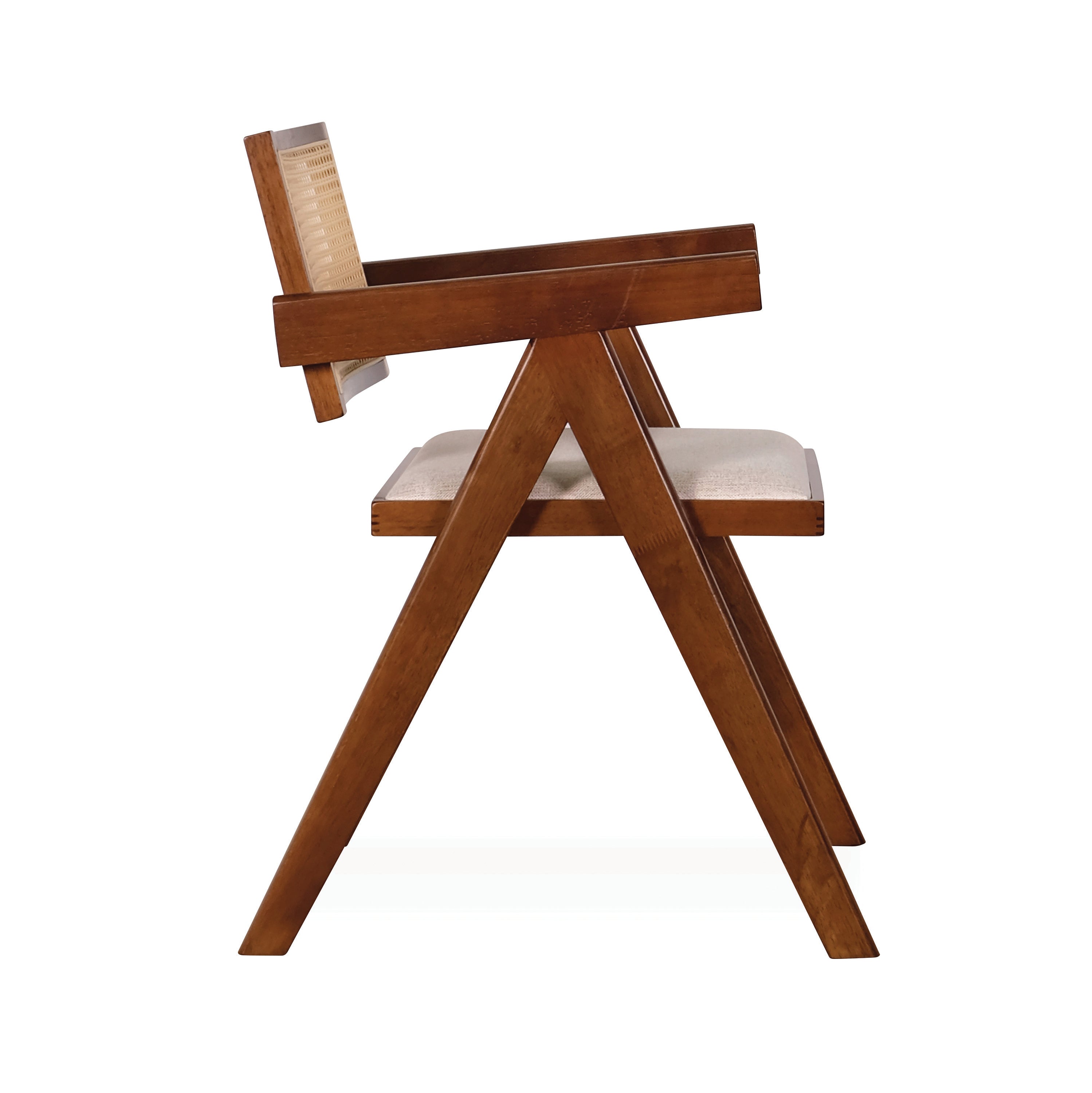 Velentina Arm Chair (Cushion Seat) - Medium Brown