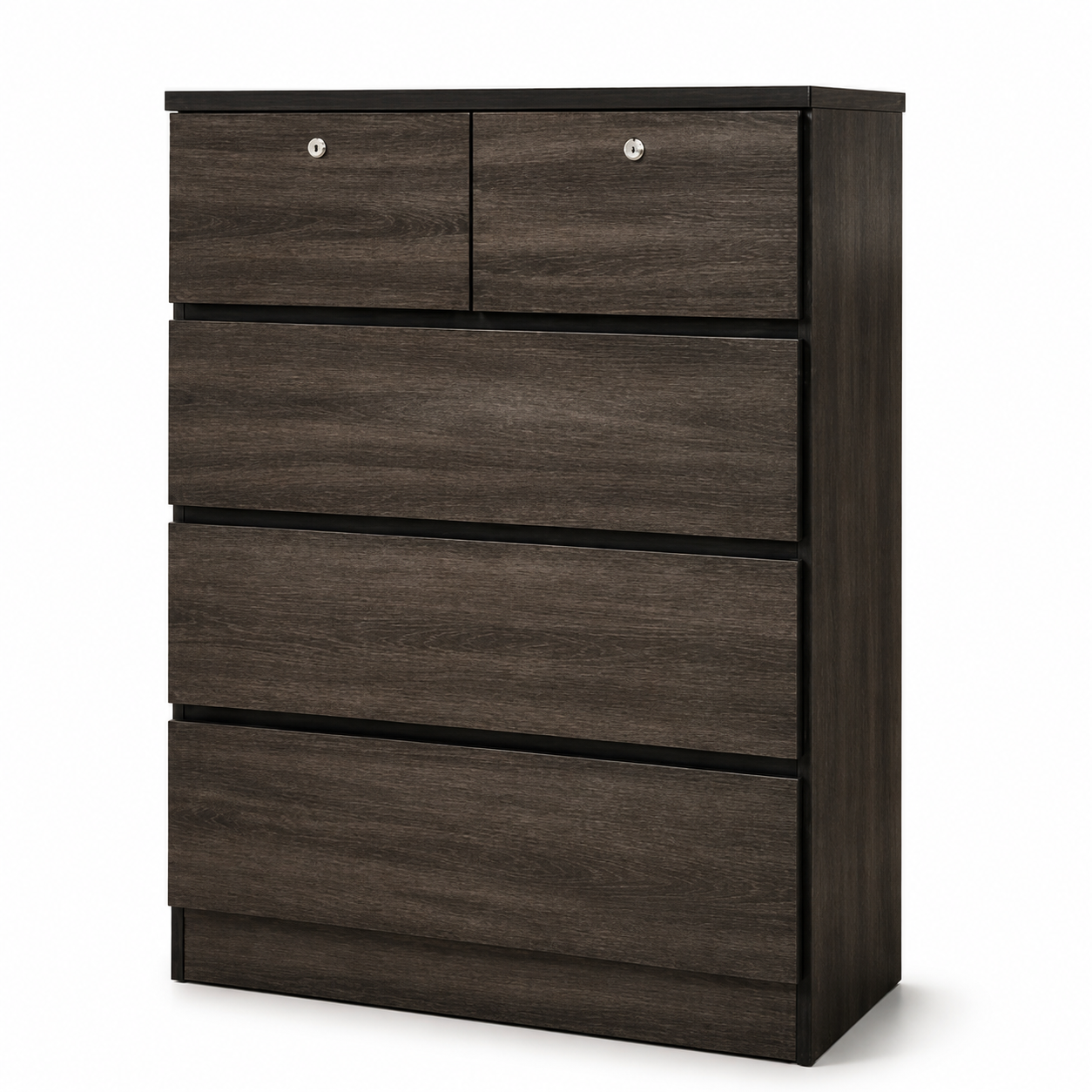 5 Drawer Chest WY166 Dark Oak