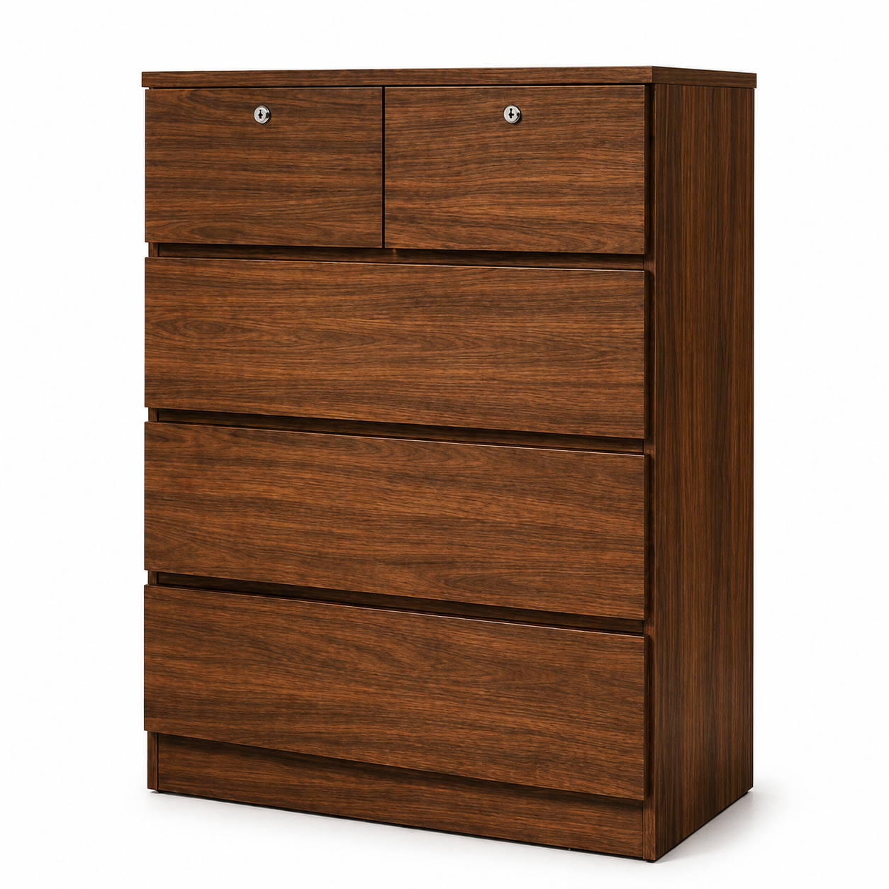 5 Drawer Chest WY166 Walnut